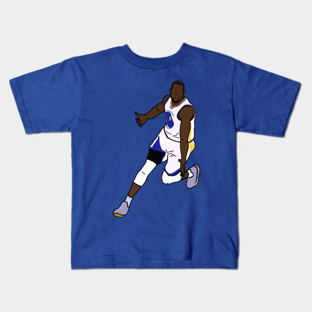 Andre Iguodala Dunk Celebration - NBA Golden State Warriors Kids T-Shirt by xavierjfong